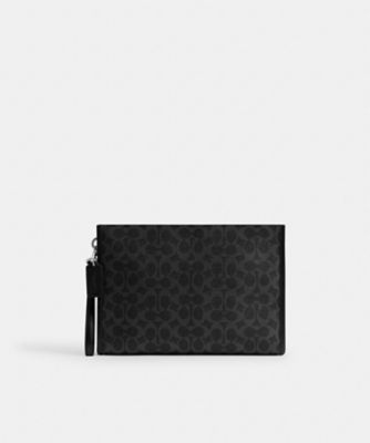 ＜COACH＞チャーター　ポーチ・シグネチャー　キャンバス